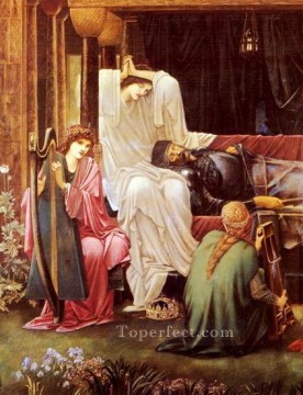 The Last Sleep Of Arthur In Avalon PreRaphaelite Sir Edward Burne Jones Oil Paintings